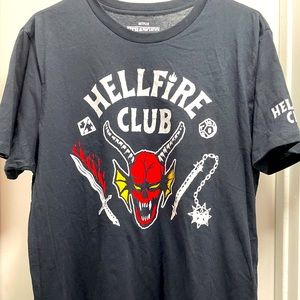 Netflix Stranger Things Hellfire Club Tee - Size XL (runs very small) Never Worn